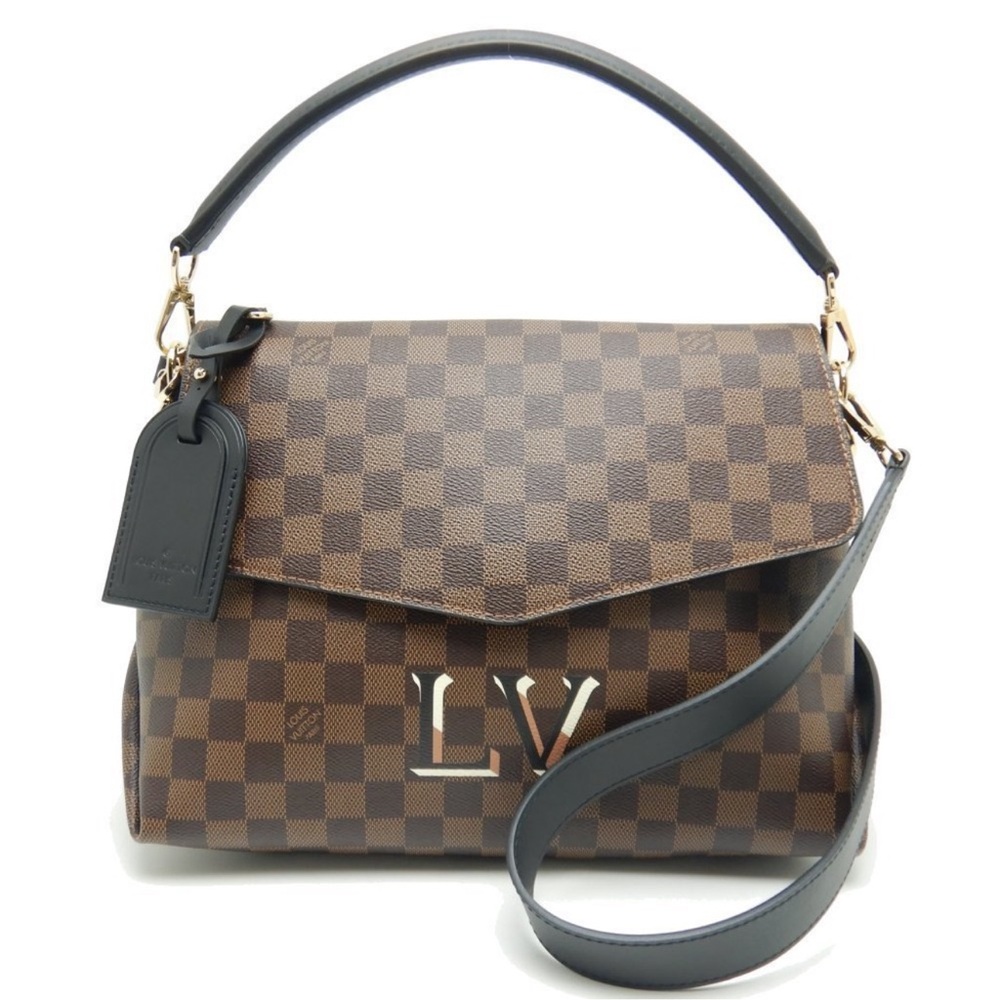 Louis Vuitton Brown Shoulder Bag with Damier Pattern